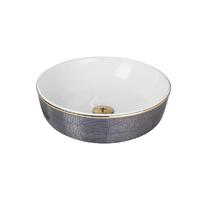 Purple Glass Colorful  hand wash basin Counter top vanity basin T-14-GL015
