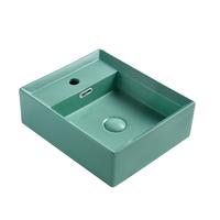 Custom Made Ceramic Light Green  Washbasin Guangdong  165-MLG