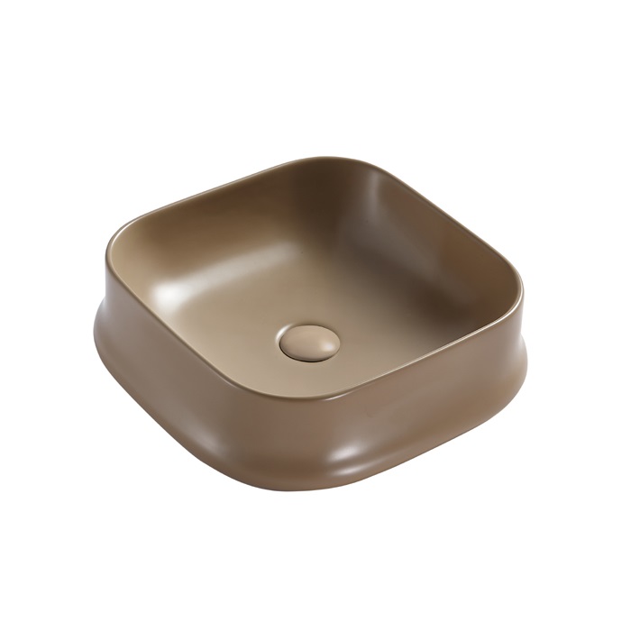 China Ceramic hand wash basin table top Khaki hand wash sink 267-MK