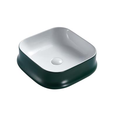China Ceramic hand wash basin table top Green hand wash sink 267-MG