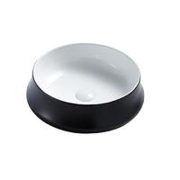 Bathroom Hand wash basin Vanity counter top basin  Black and white sink 322-MB