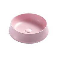 China Ceramic hand wash basin table top Pink hand wash sink 322-MP
