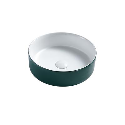 China Ceramic hand wash basin  Counter  top vanity  Green Art basin G323-MG