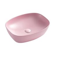 China Ceramic Bathroom Painted Matt color Hand wash basin counter top sink 336-MP