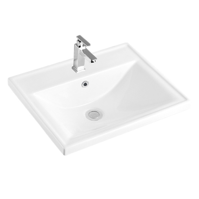 Bathroom Rectangle hand wash sink Ceramic cabinet  Above counter  basin 623