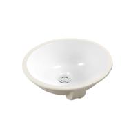 16 Inch Ceramic Oval Shaped Bathroom Undercounter Wash Basin 741-16B