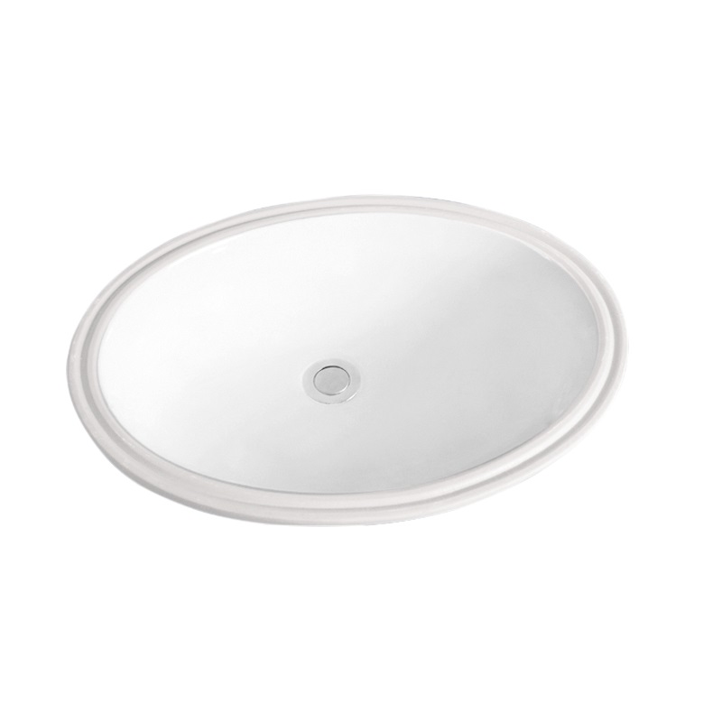 Ceramic Oval Under Mounted Sink for Lavatory Toilet  751-22B