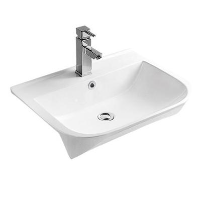 Factory Price Ceramic Semi-Hung Sink for Hotel 509