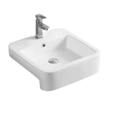 Manufacture Semi-Hung Square Counter Top Wash Basin 510