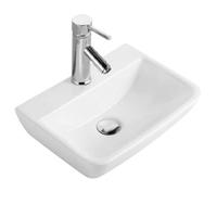 Durable Glossy White Ceramic Wash Basin for Bathroom Sink  412