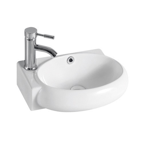 Oval shape Ceramic hand wash basin Bathroom wall hung sink Basin 204