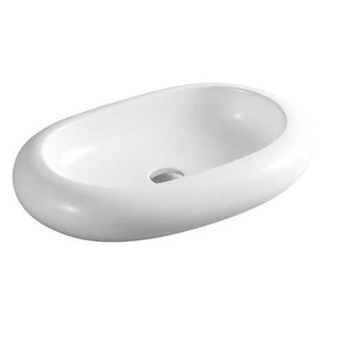 China Ceramic Hand Wash Basin Oval counter top  big size sink 209