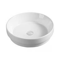 Semi-inset Round Hand Wash Basin Ceramic Vanity Basin 335