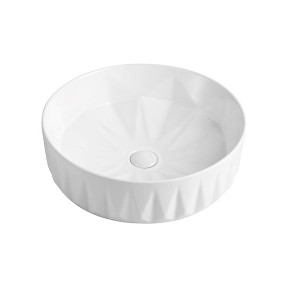 New Design Ceramic Round Basin Vanity Hand Wash Counter top Art Basin 349
