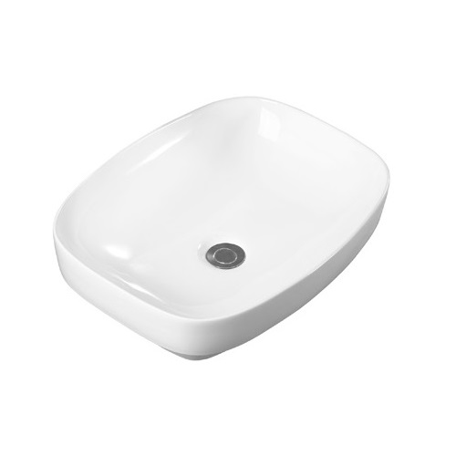 Rectangle Semi-inset Hand Wash Basin Vanity Ceramic  Sink 353B