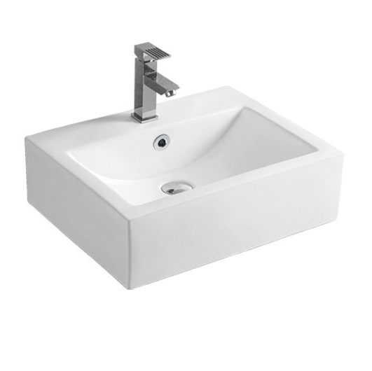 White color Hotel Decorative Bathroom Sink Wash Basin 110