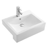 Square shape semi-hung ceramic Sink art wash Basin 110B