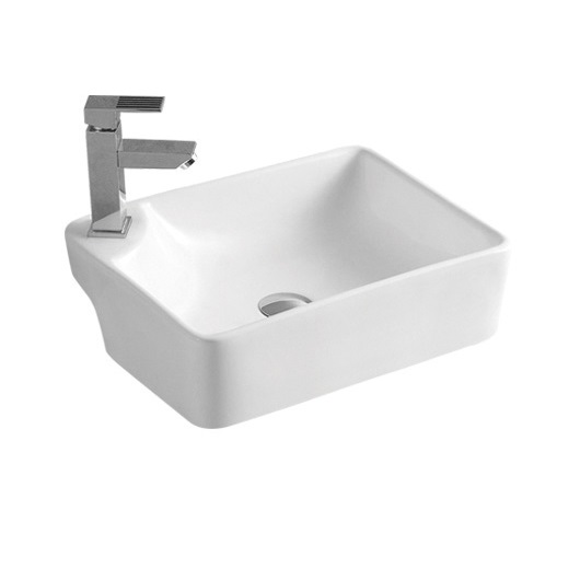 Economic square wash basin ceramic art sink manufacture above counter basins 138