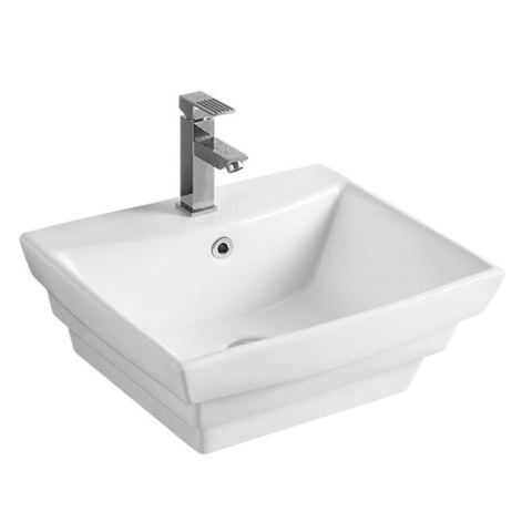 Ceramic bathroom sanitary ware counter above basin hand wash sink 157