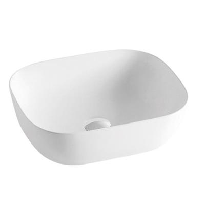 China white color sanitary ware ceramic thin edge counter top  hand wash basin T-11