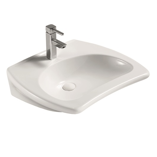 Hotel Bathroom Barrier free wall hung basin for Disabled person and old peple LB003