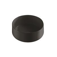Matte Black Finish Round Ceramic Bathroom Wash Basin Sink G281C-MB